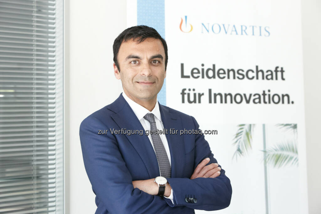 Neuer Chef für den Marktführer Novartis Pharma GmbH: Chinmay Bhatt, 43 - Novartis Austria GmbH: Chinmay Bhatt wird neuer Geschäftsführer der Novartis Pharma GmbH (Fotocredit: Novartis/APA-Fotoservice/Roßboth), © Aussender (13.06.2017) 