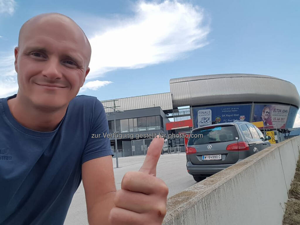 Markus Steinacher vor dem Wörthersee Stadion (23.06.2017) 