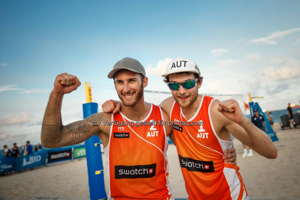 Tobias Winter und Robin Seidl - Beach Majors GmbH: Teilnehmerfeld für die FIVB Beach Volleyball WM 2017 komplett (Fotograf: Martin Steinthaler | tinefoto.com / Fotocredit: Beach Majors GmbH), © Aussender (23.06.2017) 