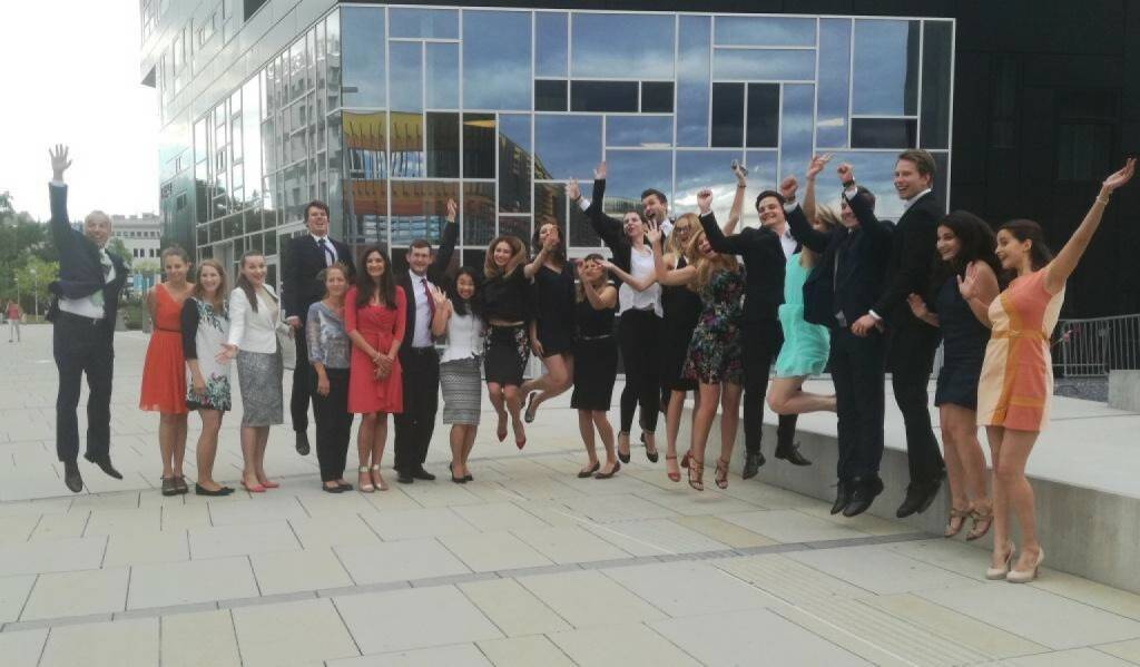 VIG - We are sad to say good bye to this year´s Master Class CEE students! The cooperation over the last two semester went by really quickly and was full of inspiring talks. Time flies when you´re having fun! The highlight was the students´ project presentation and graduation yesterday. (01.07.2017)