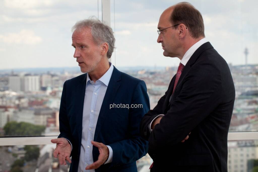 Christian Drastil (BSM), Ernst Huber (dad.at Bank), © Michaela Mejta (04.07.2017) 