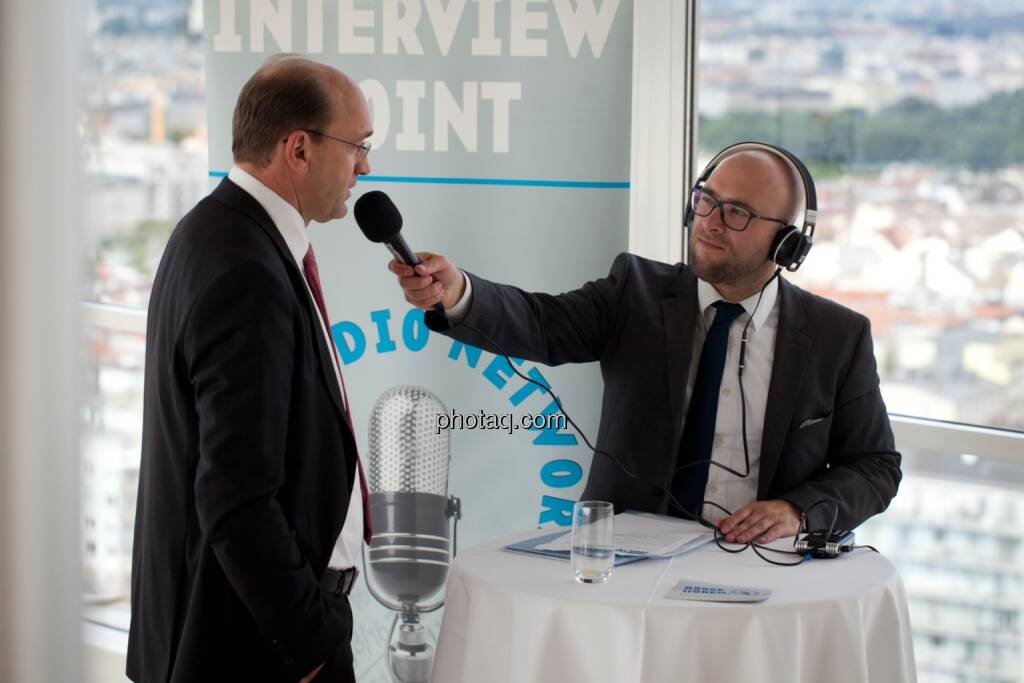 Ernst Huber (dad.at Bank) im Interview mit Sebastian Leben (boersenradio.at), © Michaela Mejta (04.07.2017) 