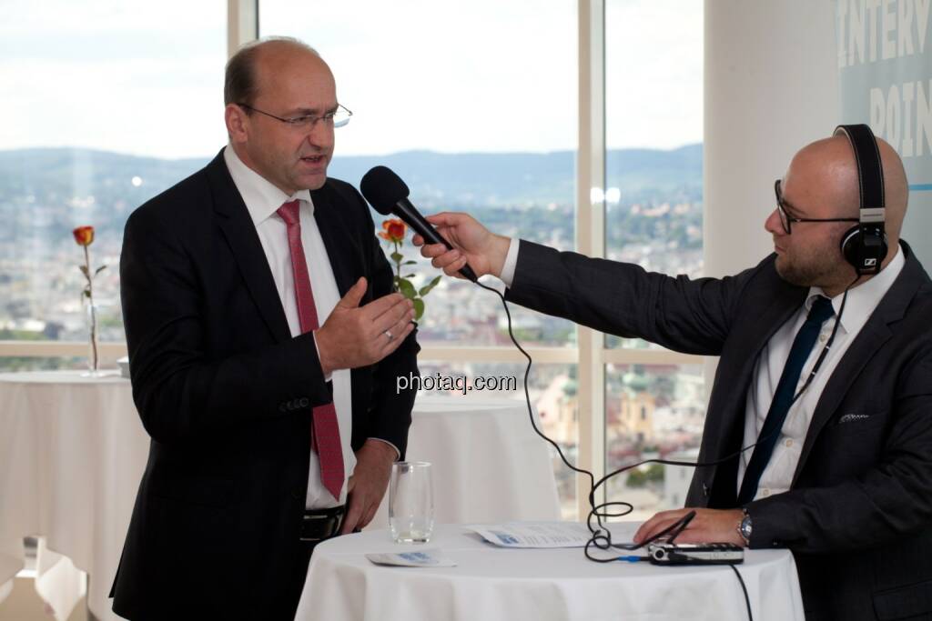 Ernst Huber (dad.at Bank) im Interview mit Sebastian Leben (boersenradio.at), © Michaela Mejta (04.07.2017) 