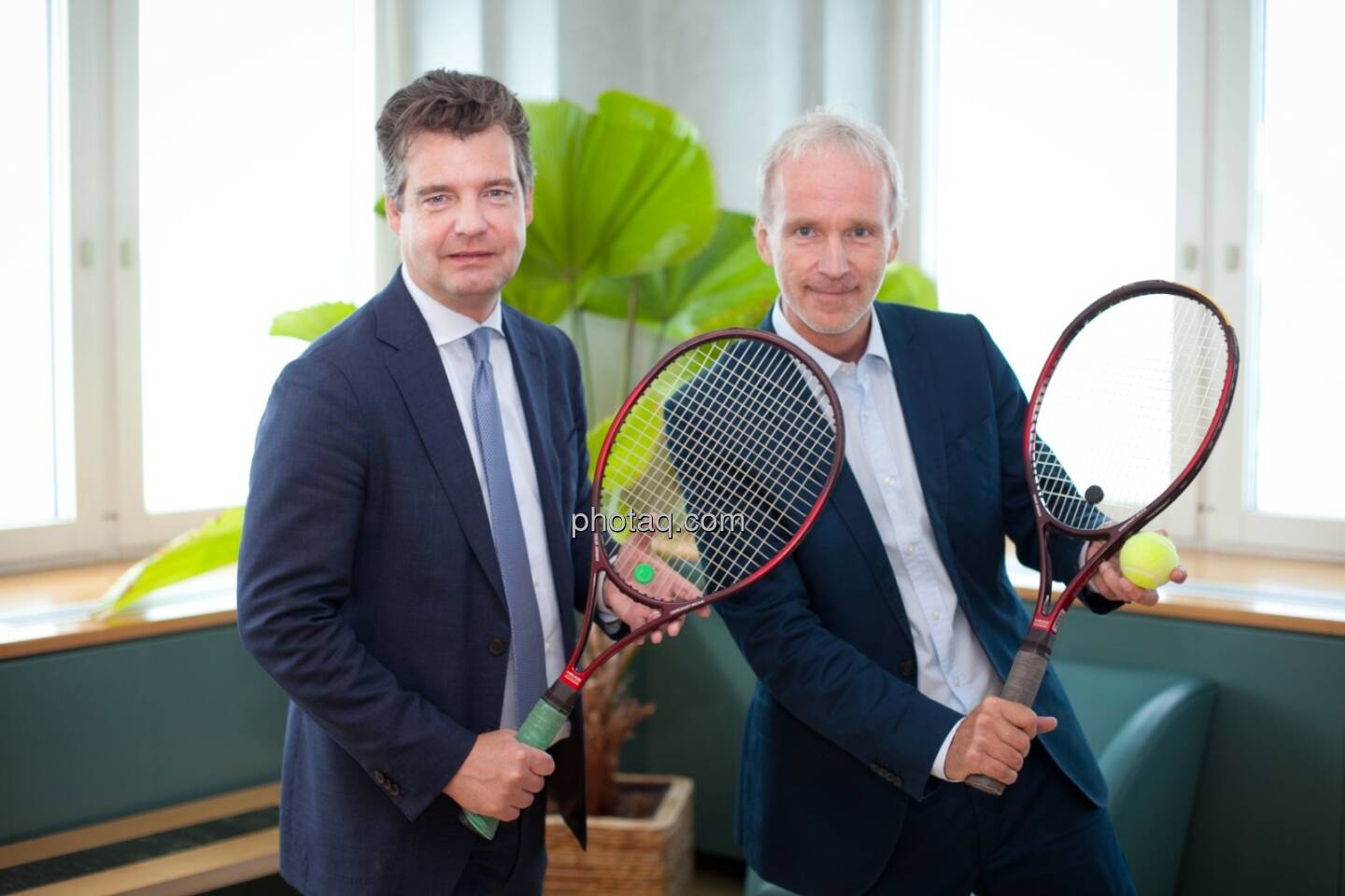 Großes Tennis: Marc Tüngler (DSW), Christian Drastil (BSN)