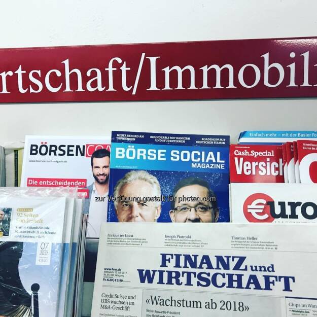 Börse Social Magazine beim Morawa (14.07.2017) 