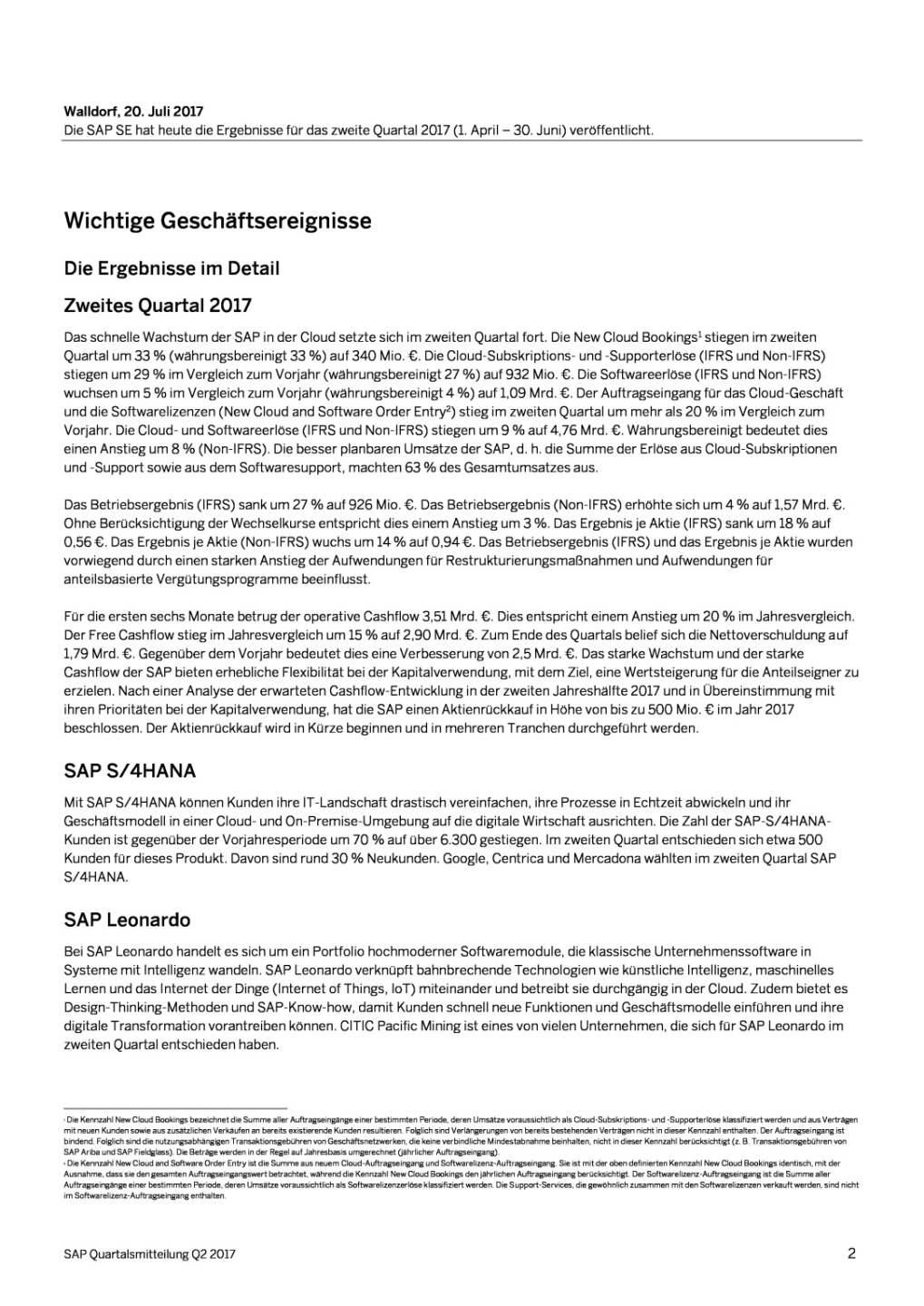 SAP mit Q2, Seite 2/27, komplettes Dokument unter http://boerse-social.com/static/uploads/file_2290_sap_mit_q2.pdf
