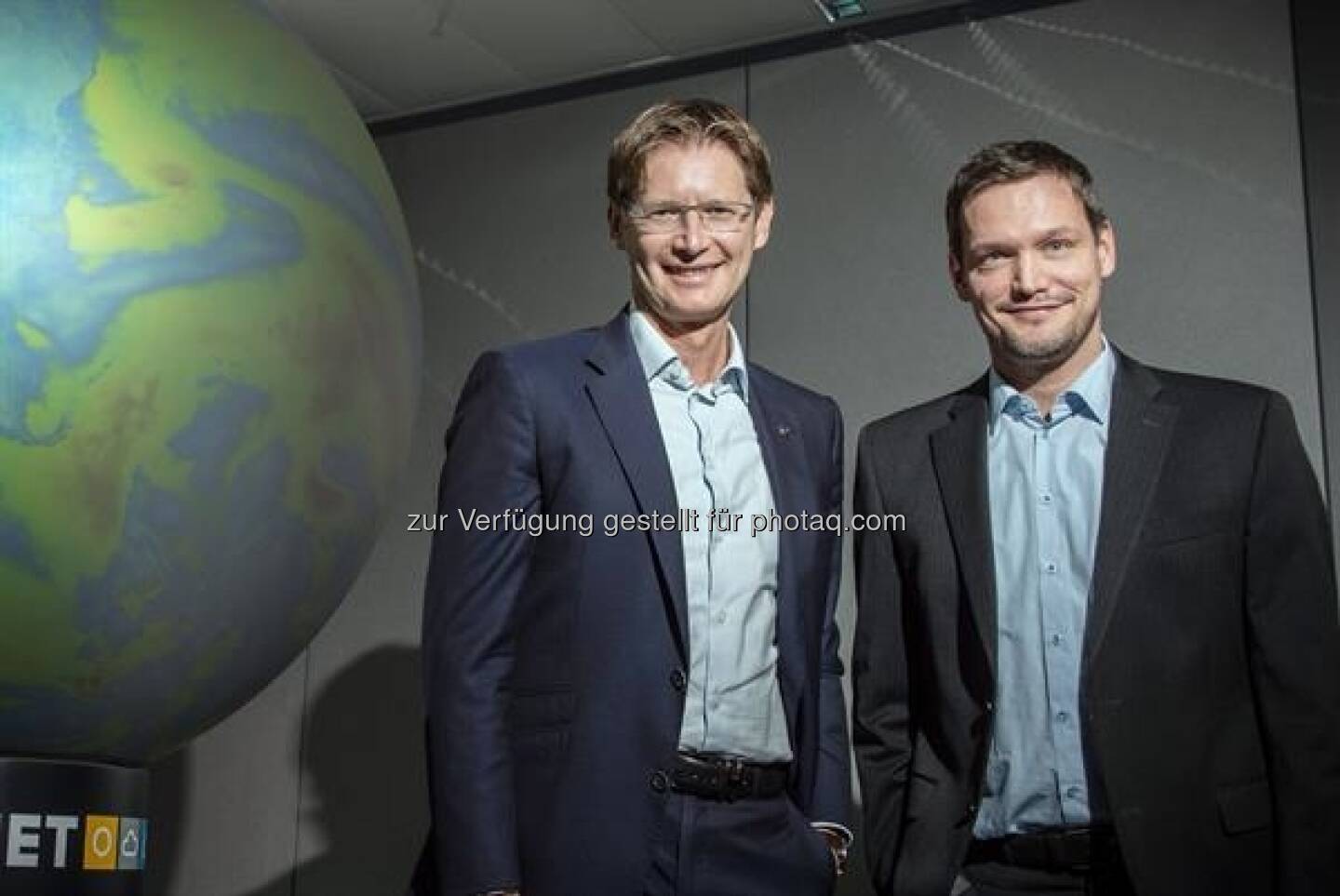 Andreas Kößl, Vorstand UNIQA Österreich und Michael Fassnauer, CEO von UBIMET, © UNIQA / Froese