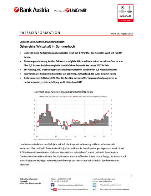 UniCredit Bank Austria Konjunkturindikator: Österreichs Wirtschaft im Sommerhoch, Seite 1/5, komplettes Dokument unter http://boerse-social.com/static/uploads/file_2309_unicredit_bank_austria_konjunkturindikator_osterreichs_wirtschaft_im_sommerhoch.pdf (16.08.2017) 