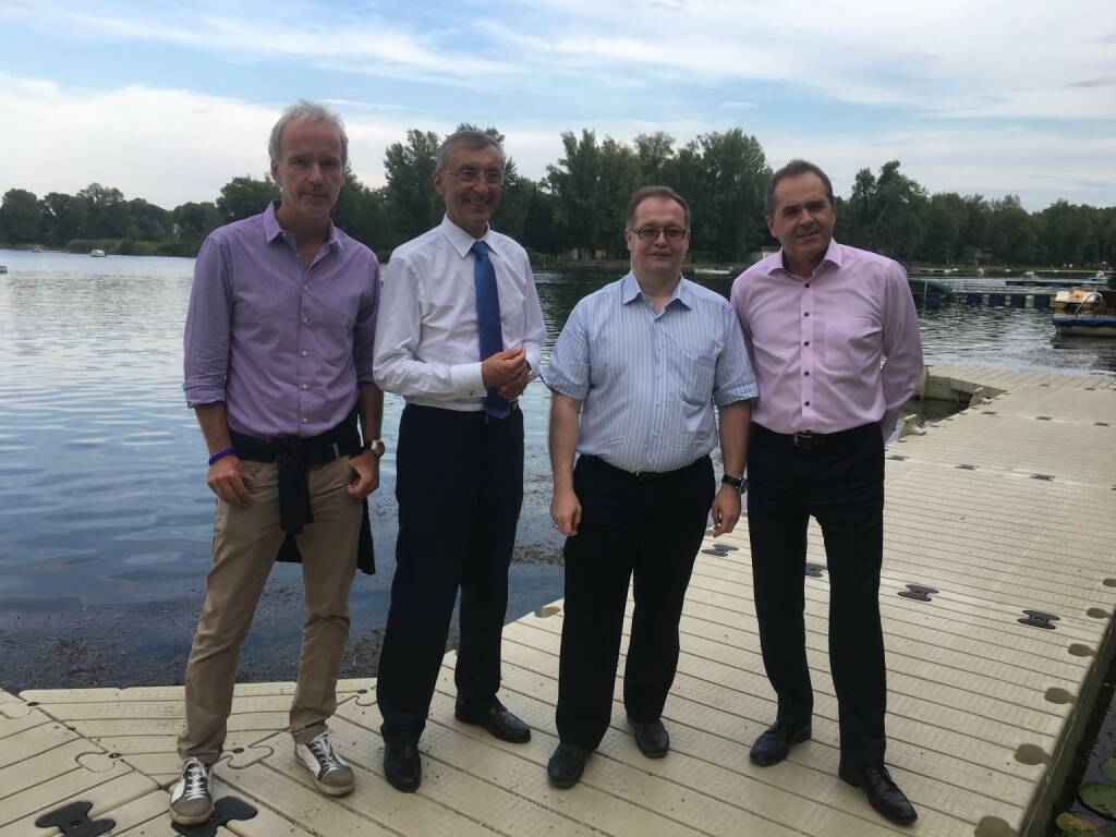 Christian Drastil (BSN), Thomas Birtel (Strabag), Gregor Rosinger (Rosinger Group), Wolfgang Matejka (Matejka & Partner) (17.08.2017) 