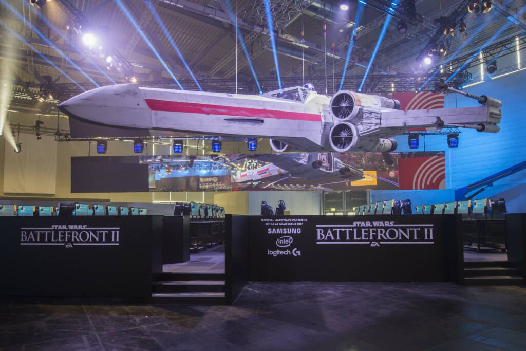 gamescom 2017: Electronic Arts präsentiert Luke Skywalkers ikonischen Rot 5 X-Flügler, Raumschiff, Fotocredit: Electronic Arts, © Aussendung (23.08.2017) 