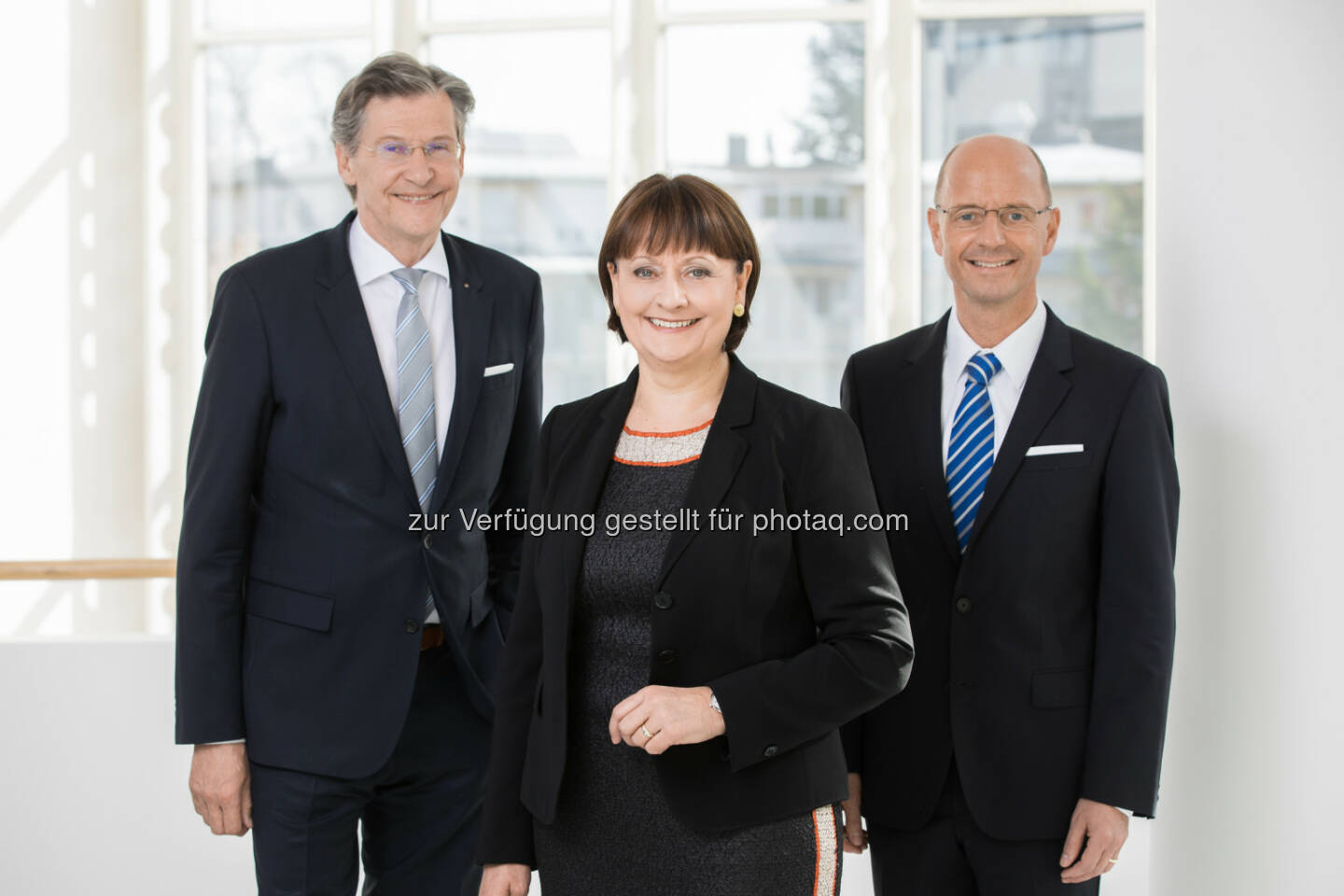 BKS: Dieter Kraßnitzer, Vorstandsmitglied, Herta Stockbauer, Vorstandsvorsitzende und Wolfgang Mandl, Vorstandsmitglied, Foto: Gernot Gleiss 