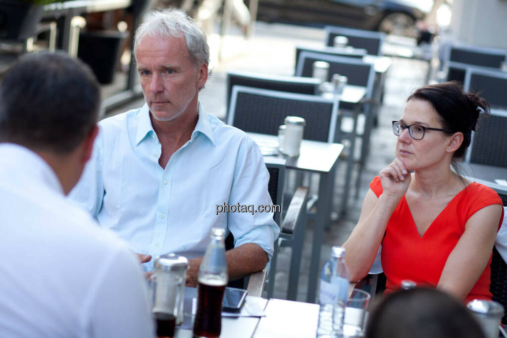 Christian Drastil (Herausgeber Börse Social Magazine), Bettina Schragl (Head of Corporate Communications and Investor Relations Immofinanz) - (Fotocredit: Michaela Mejta für photaq.com) (07.09.2017) 