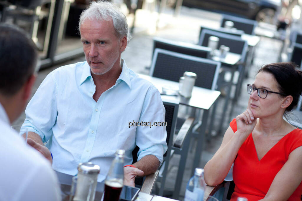 Christian Drastil (Herausgeber Börse Social Magazine), Bettina Schragl (Head of Corporate Communications and Investor Relations Immofinanz) (Fotocredit: Michaela Mejta für photaq.com) (07.09.2017) 