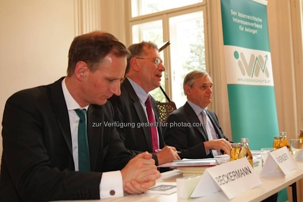 IVA-Vorstand v.l.n.r. Florian Beckermann, Wilhelm Rasinger, Michael Knap (25.05.2013) 