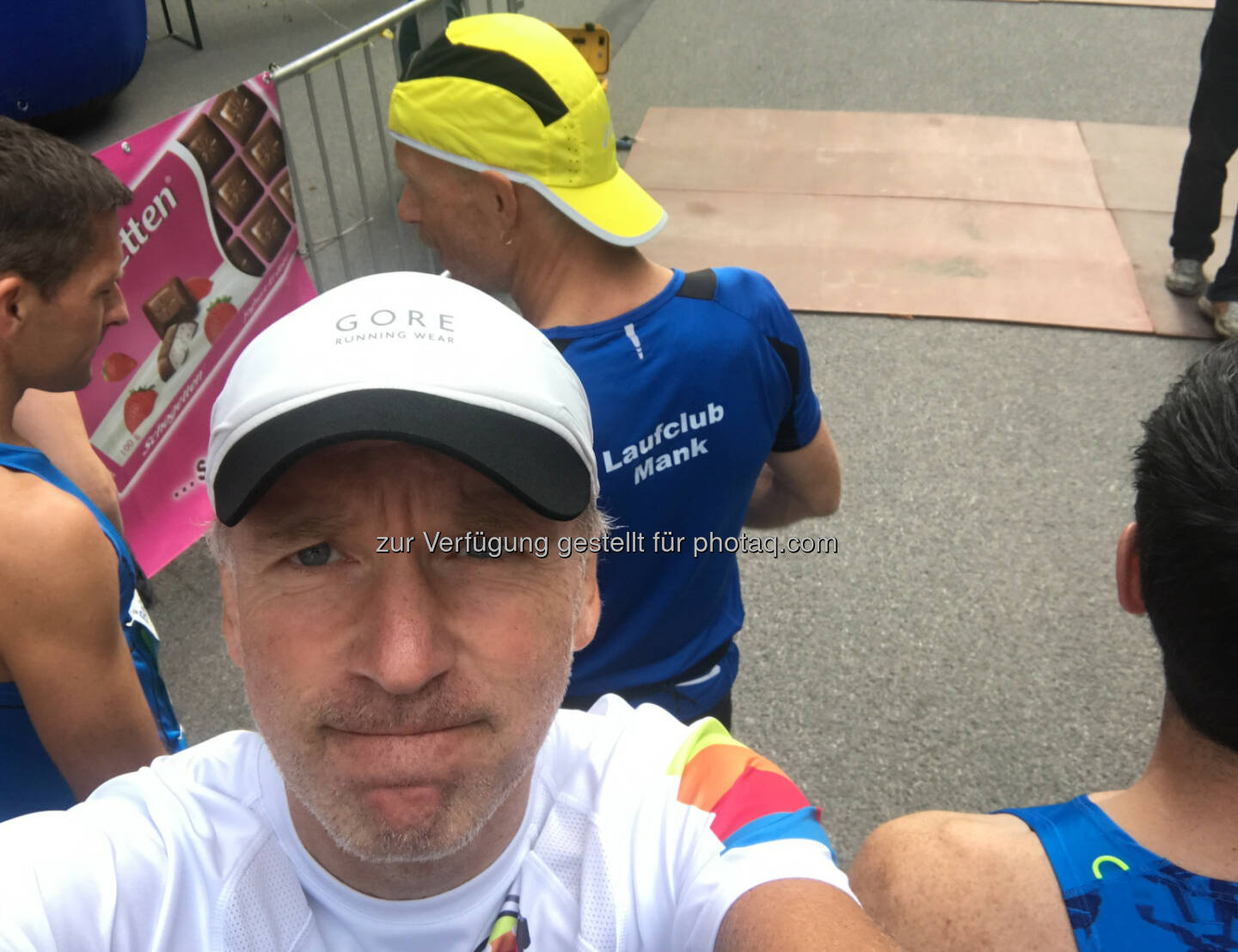 Vor dem Start mit Emil Jaidhauser