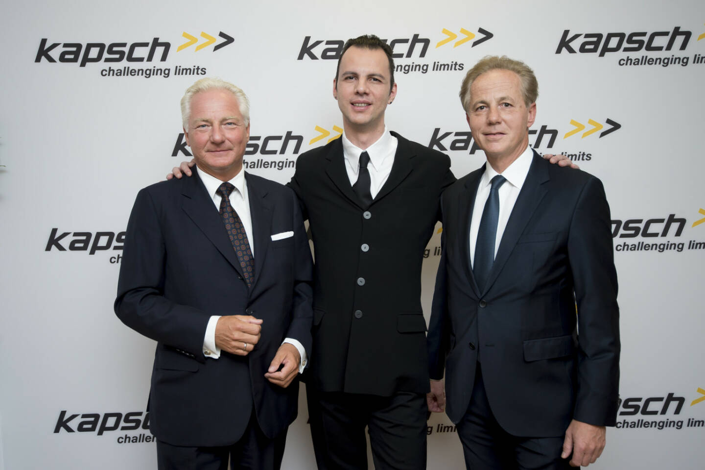Kapsch AG feiert 125% Geburtstag - Kari Kapsch, Teodor Currentzis und Georg Kapsch, Bild: Kapsch