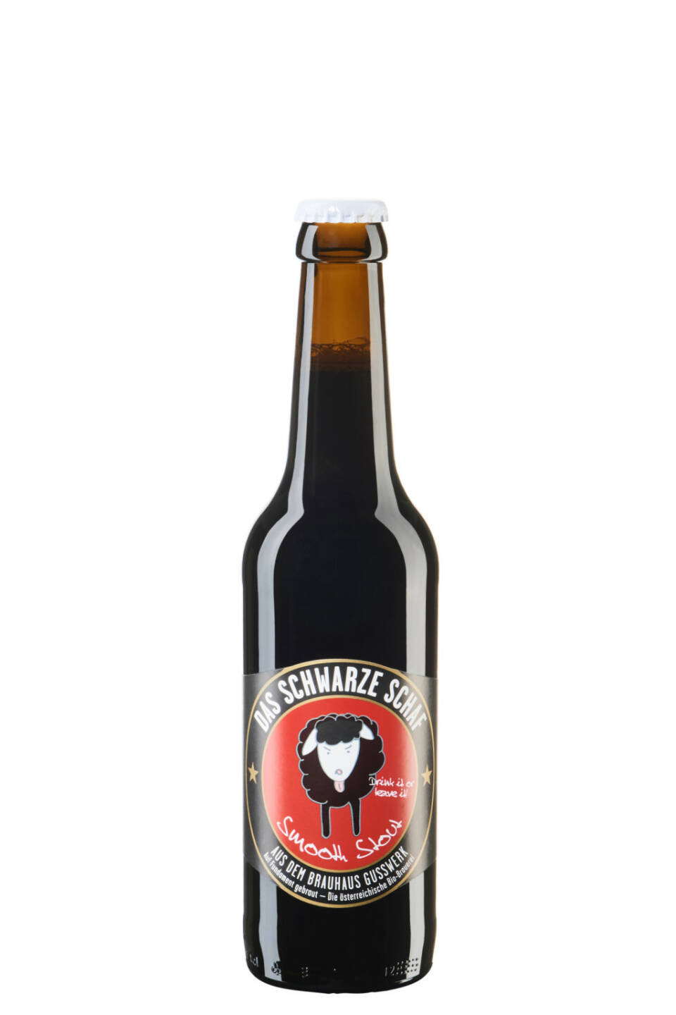 Brauerei Gusswerk GmbH: Schwarzes Schaf“ prämiert, Bier, Bierflasche; Fotocredit: Brauhaus Gusswerk