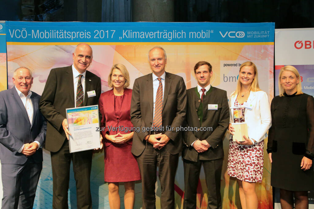 VCÖ - Mobilität mit Zukunft: VCÖ-Mobilitätspreis Österreich an Touristische Mobilitätszentrale (Fotocredit: VCÖ/APA-Fotoservice/Hautzinger), © Aussender (20.09.2017) 