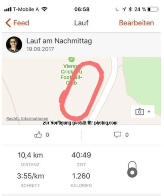 Garmin vom Kollegen Josef Chladek (26.09.2017) 