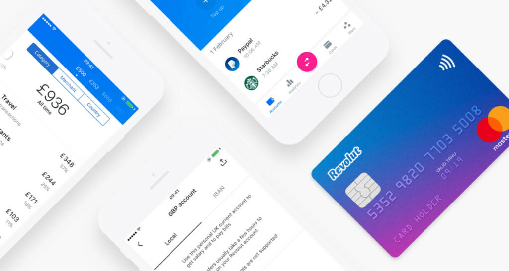 Die Banking-App Revolut startet Dienst in Österreich; Bild: Revolut (27.09.2017) 