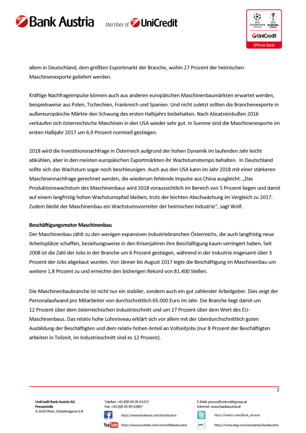&Ouml;sterreichs Maschinenbau ist 2017 wieder auf Wachstumskurs, Seite 2/4, komplettes Dokument unter http://boerse-social.com/static/uploads/file_2345_osterreichs_maschinenbau_ist_2017_wieder_auf_wachstumskurs.pdf