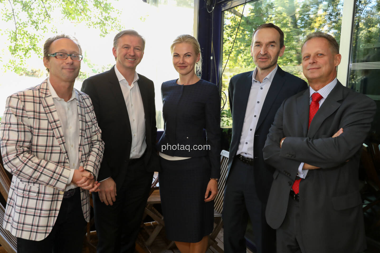 4-your-biz Impact-Investing Konferenz: Andreas Willenbacher (Willenbacher Advisory GmbH), Albert Reiter, Anete Öiepina (e-fund research), Horst Kuch (Uniqa), Christian Huber (Uniqa) (Fotocredit: Katharina Schiffl for photaq.com)