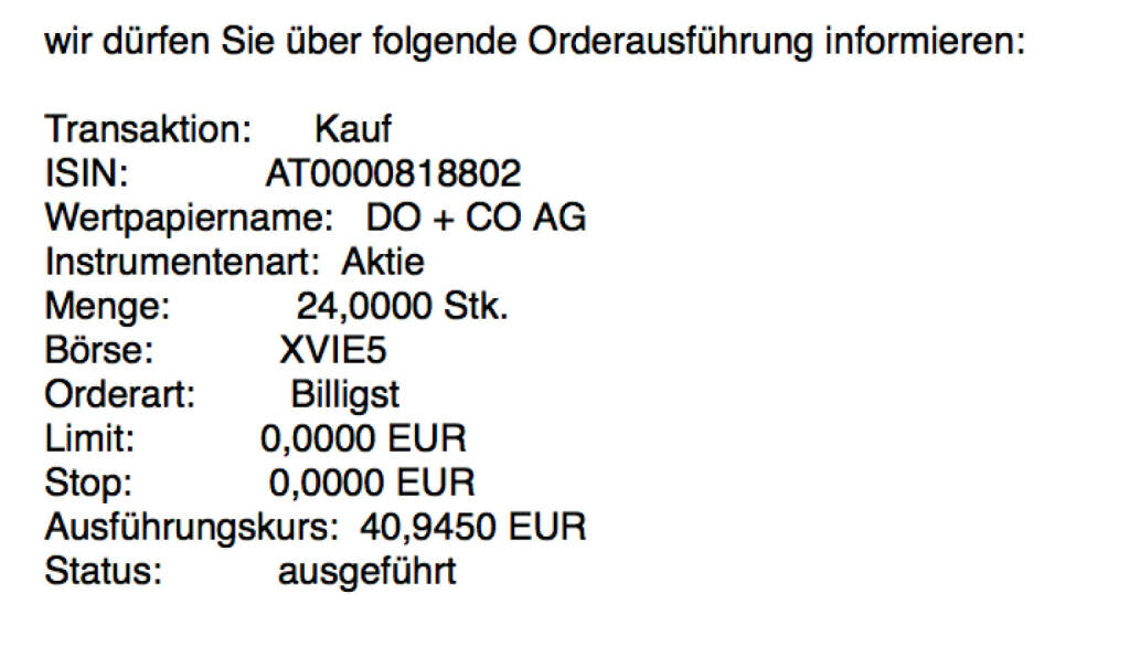 Kauf Do&Co für #100100hello #goboersewien (03.10.2017) 
