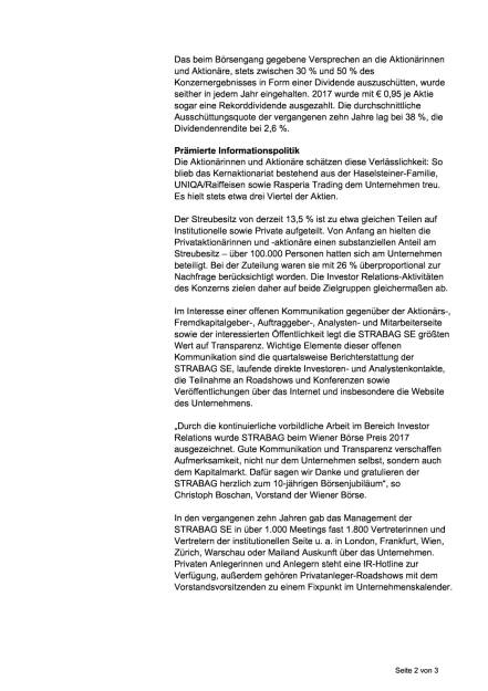 Strabag feiert 10-jähriges Börsejubiläum, Seite 2/3, komplettes Dokument unter http://boerse-social.com/static/uploads/file_2365_strabag_feiert_10-jahriges_borsejubilaum.pdf (16.10.2017) 