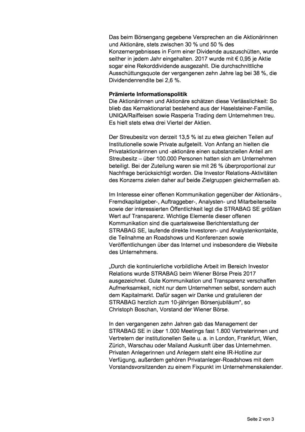 Strabag feiert 10-jähriges Börsejubiläum, Seite 2/3, komplettes Dokument unter http://boerse-social.com/static/uploads/file_2365_strabag_feiert_10-jahriges_borsejubilaum.pdf