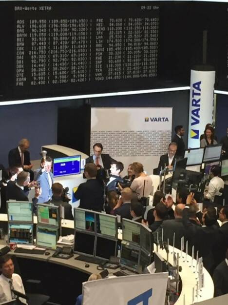 Varta, IPO, Opening Bell, Michael Tojner, © Viola Grebe (19.10.2017) 