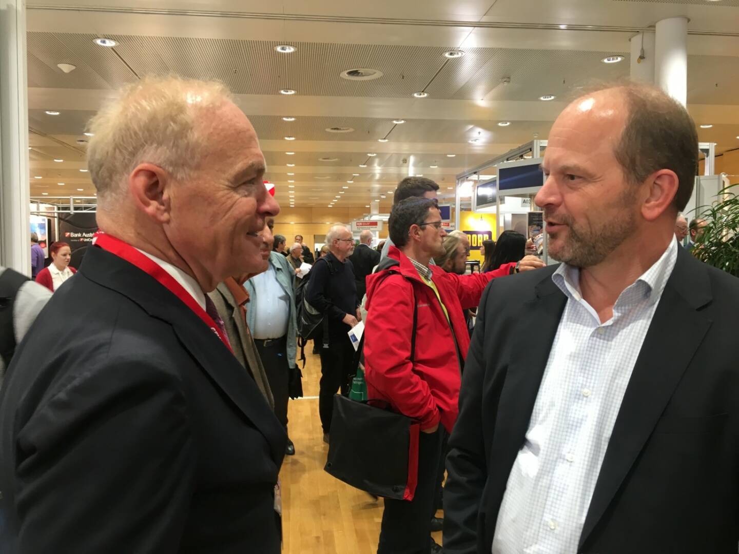 Amag-CEO Helmut Wieser und AT&S-Chef Andreas Gerstenmayer