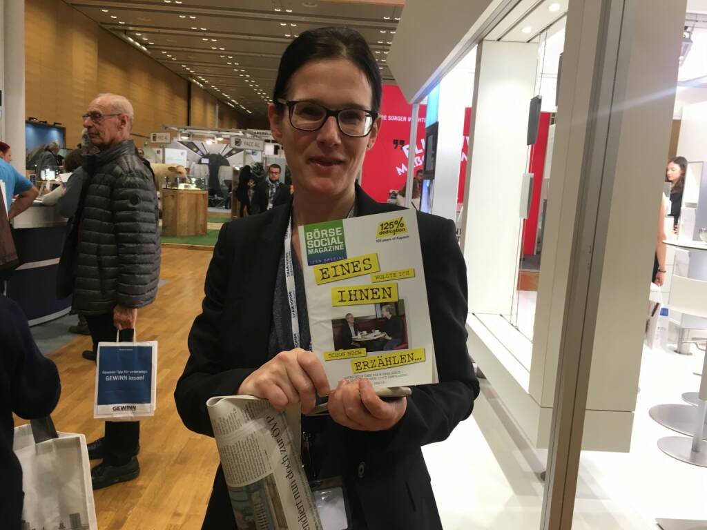 Immofinanz-IR-Chefin Bettina Schragl (19.10.2017)