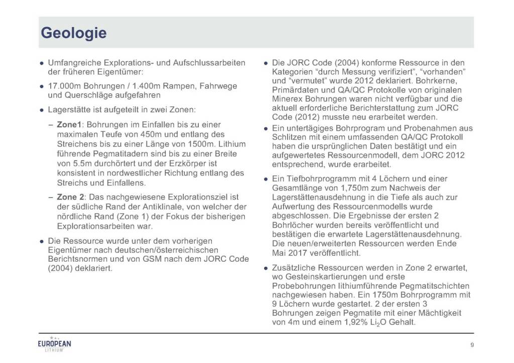 Präsentation European Lithium - Geologie (07.11.2017) 