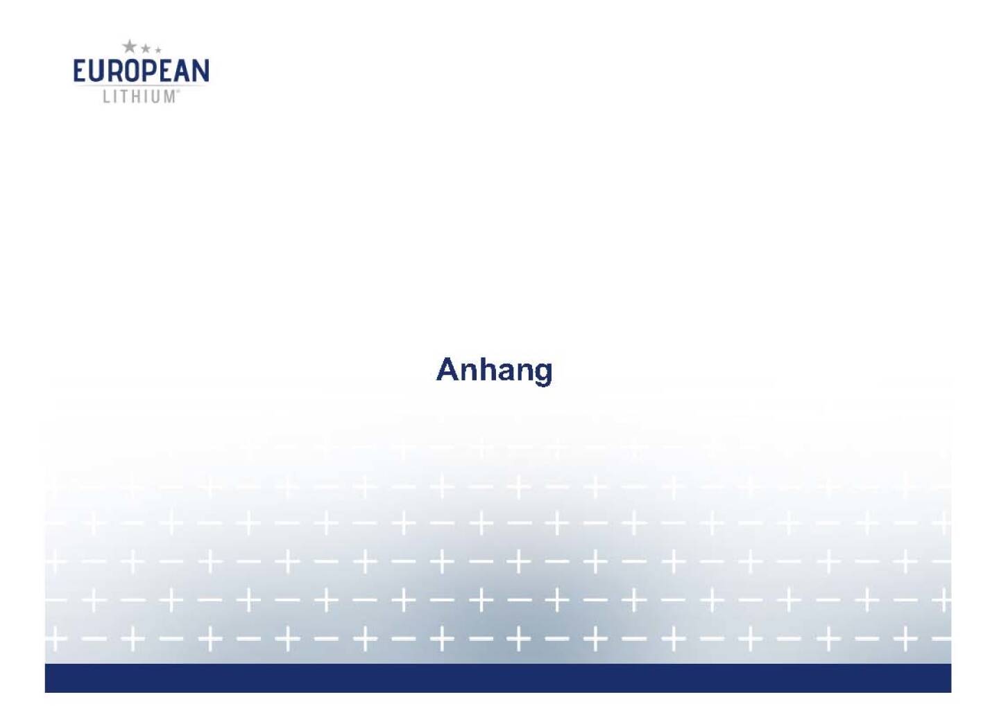 Präsentation European Lithium - Anhang