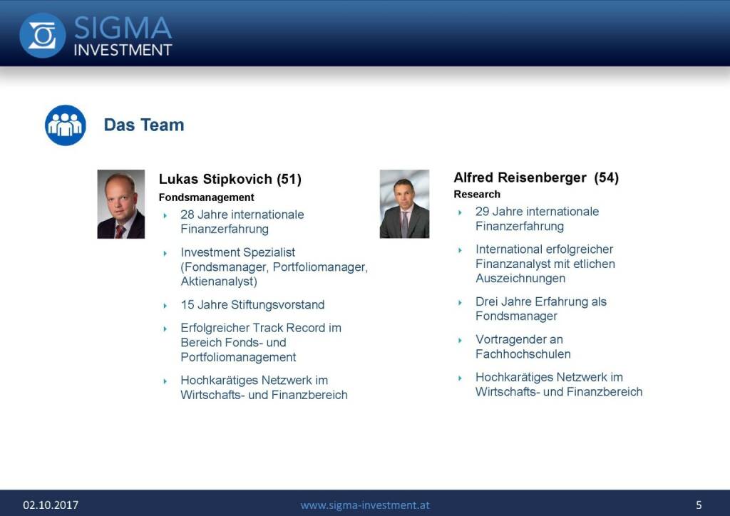 Präsentation Sigma Alfa European Opportunities Fonds - Team (07.11.2017)