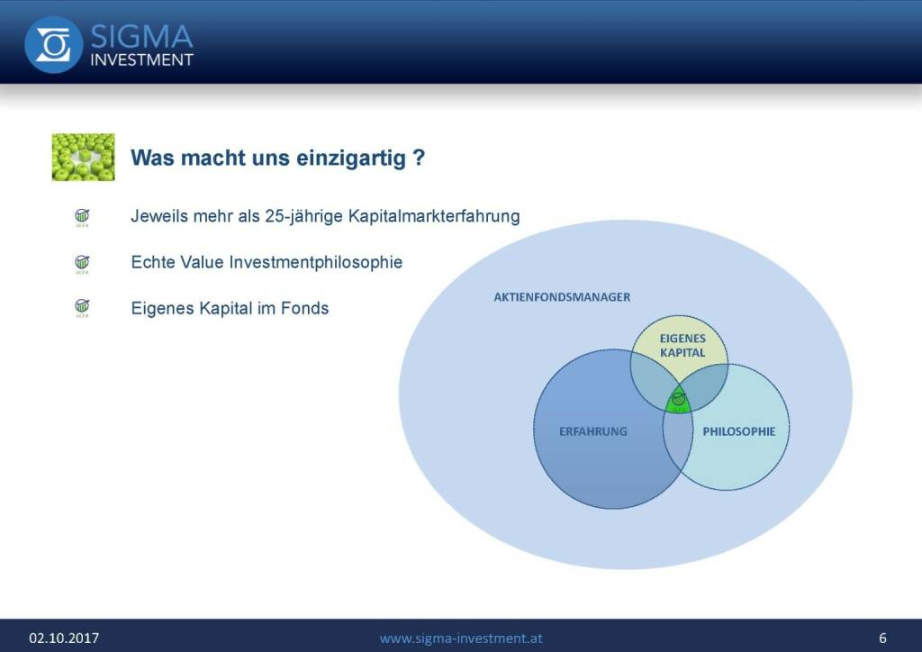 Präsentation Sigma Alfa European Opportunities Fonds - Einzigartig (07.11.2017) 