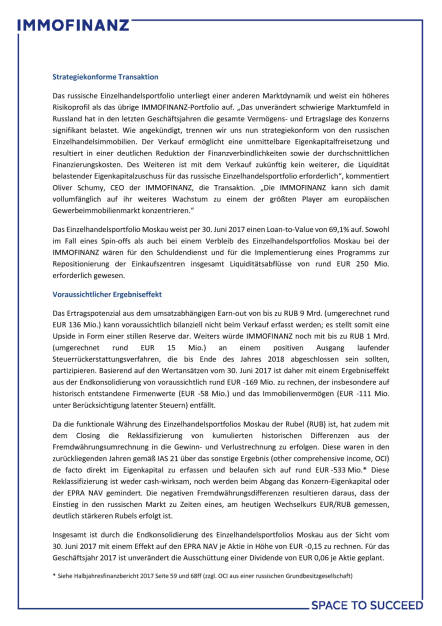 Immofinanz verkauft Einzelhandelsportfolio Moskau an FORT Group, Seite 2/3, komplettes Dokument unter http://boerse-social.com/static/uploads/file_2390_immofinanz_verkauft_einzelhandelsportfolio_moskau_an_fort_group.pdf (13.11.2017) 