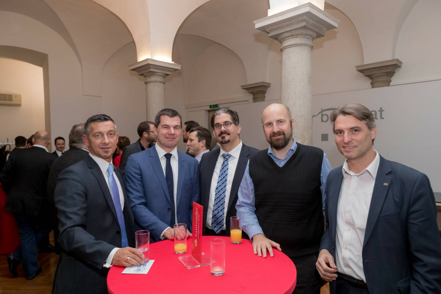 Santander Aperitif in die Säulenhalle der Wiener Börse, Credit: Santander Consumer Bank/APA-Fotoservice/Buchacher