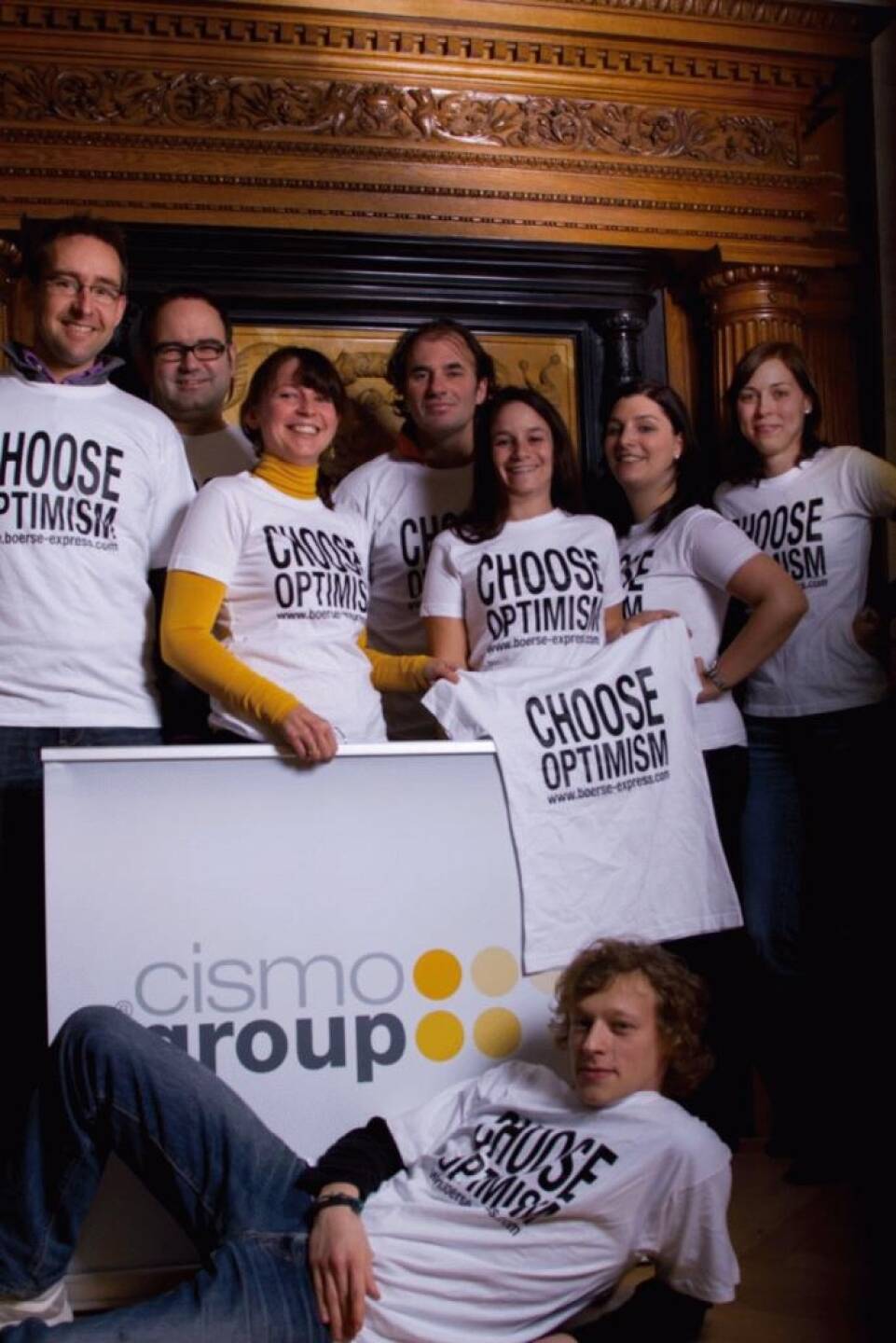 A Choose with a Smeil! cismo group: Roland Bauer, Wolfgang Bier, Theresia Nestlang, Josef Holzer, Olga Azadegan, Regina Hofer, Claudia Görög und im Vordergrund Samuel Grundnigg