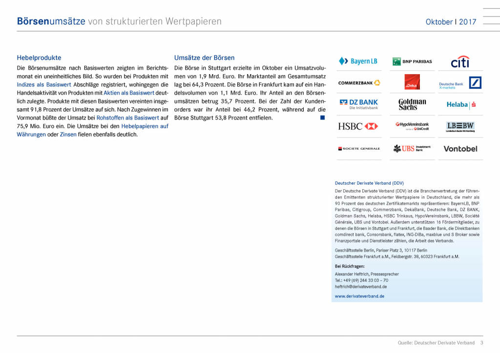 Deutschland: Steigende Umsätze am Zertifikatemarkt, Seite 3/9, komplettes Dokument unter http://boerse-social.com/static/uploads/file_2401_deutschland_steigende_umsatze_am_zertifikatemarkt.pdf (28.11.2017) 