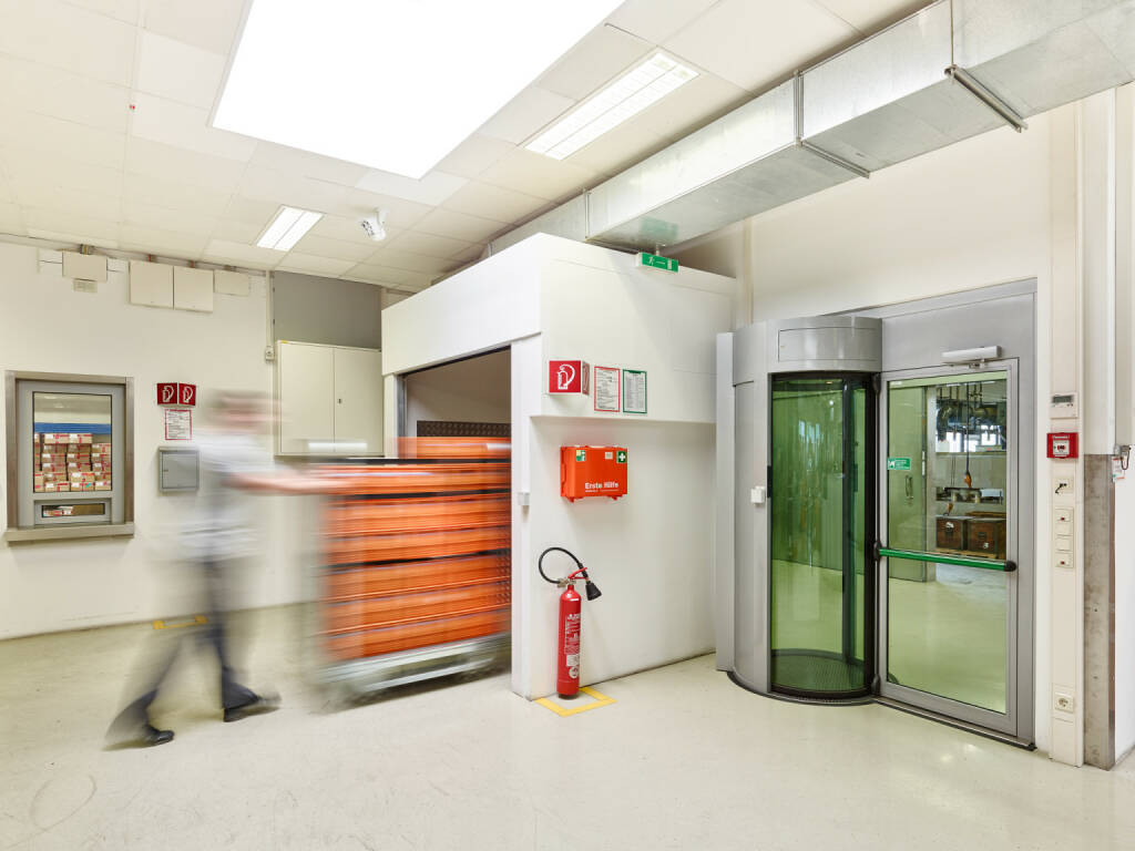 Österreichische Staatsdruckerei: Hochsicherheitsschleuse der Staatsdruckerei, Fotocredit: OeSD, © Aussendung (30.11.2017)