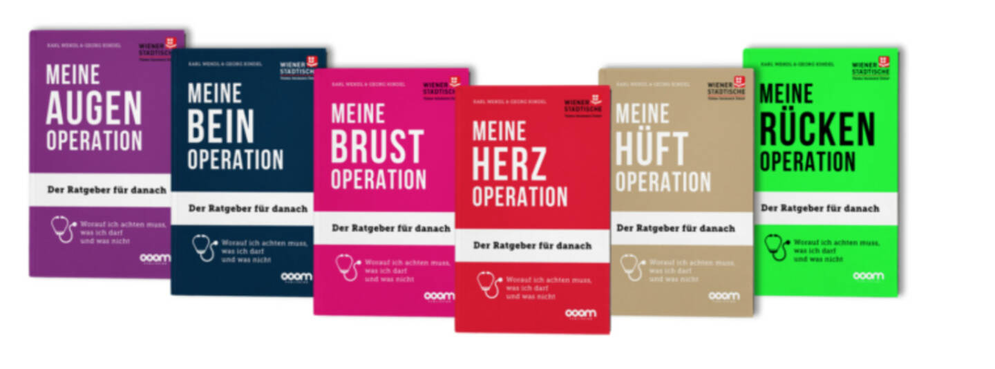 Die Wiener Städtische bietet ihren Kunden die kostenlose Buchreihe „Meine Operation“ mit wertvollen Tipps und Empfehlungen. Bildquelle: www.wienerstaedtische.at