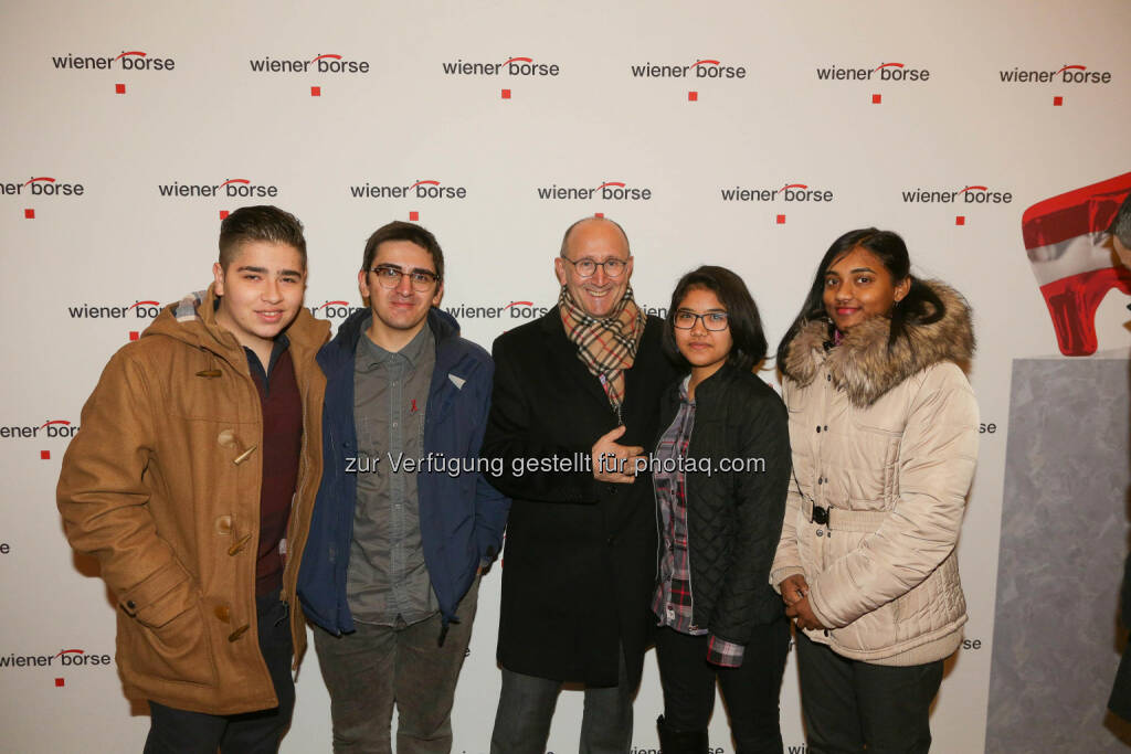 Ludwig Nießen & START-StipendiatInnen, © Wiener Börse/APA-Fotoservice (01.12.2017) 