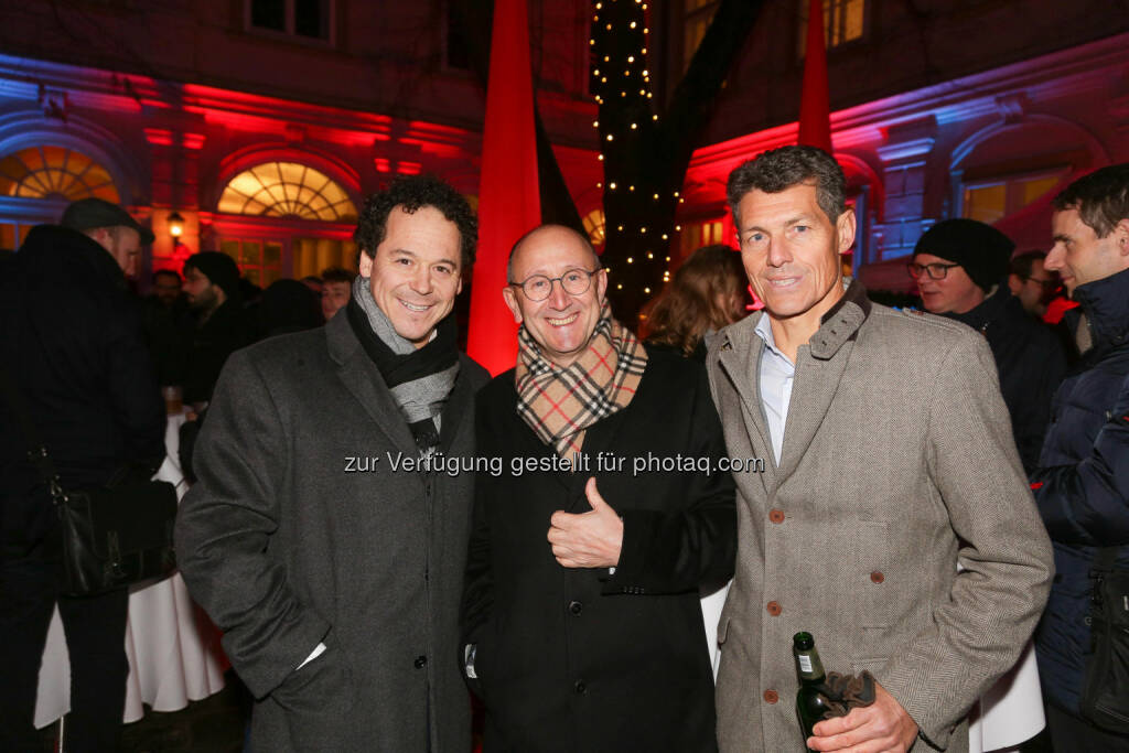 Rainer Schönfelder, Ludwig Nießen, Hannes Voit, © Wiener Börse/APA-Fotoservice (01.12.2017) 