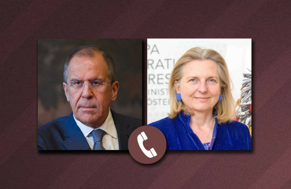 Botschaft der Russischen Föderation: Telegongespräch zwischen Russlands Außenminister Sergej Lawrow und Österreichs Außenministerin Dr. Karin Kneissl; Fotocredit: www.mid.ru, © Aussender (26.12.2017) 