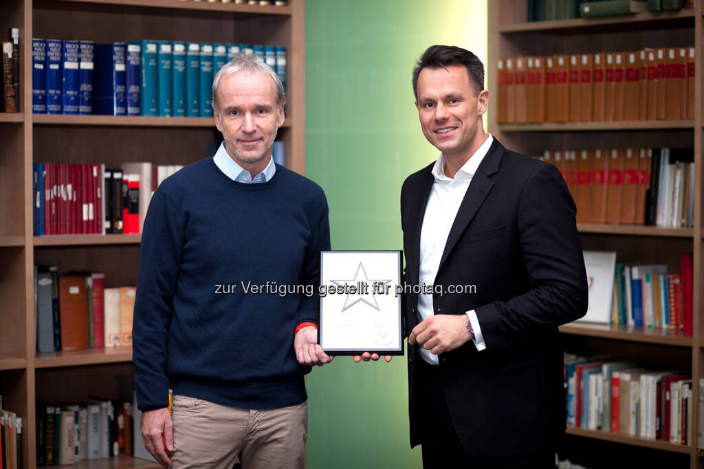 Christian Drastil (BSN), Christoph Boschan (Wiener Börse), © Martina Draper/photaq (29.12.2017) 