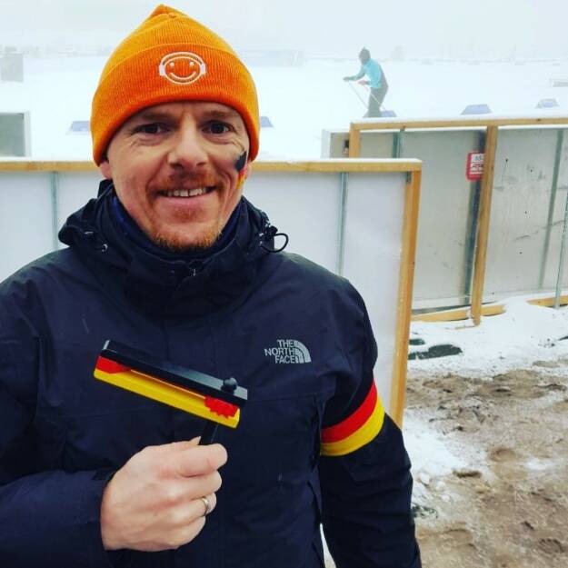 Christian-Hendrik Knappe, Runplugged Laufstark (Koop. Runplugged.com und Deutsche Bank X-Markets) beim Biathlon-Weltcup in Oberhof (07.01.2018) 