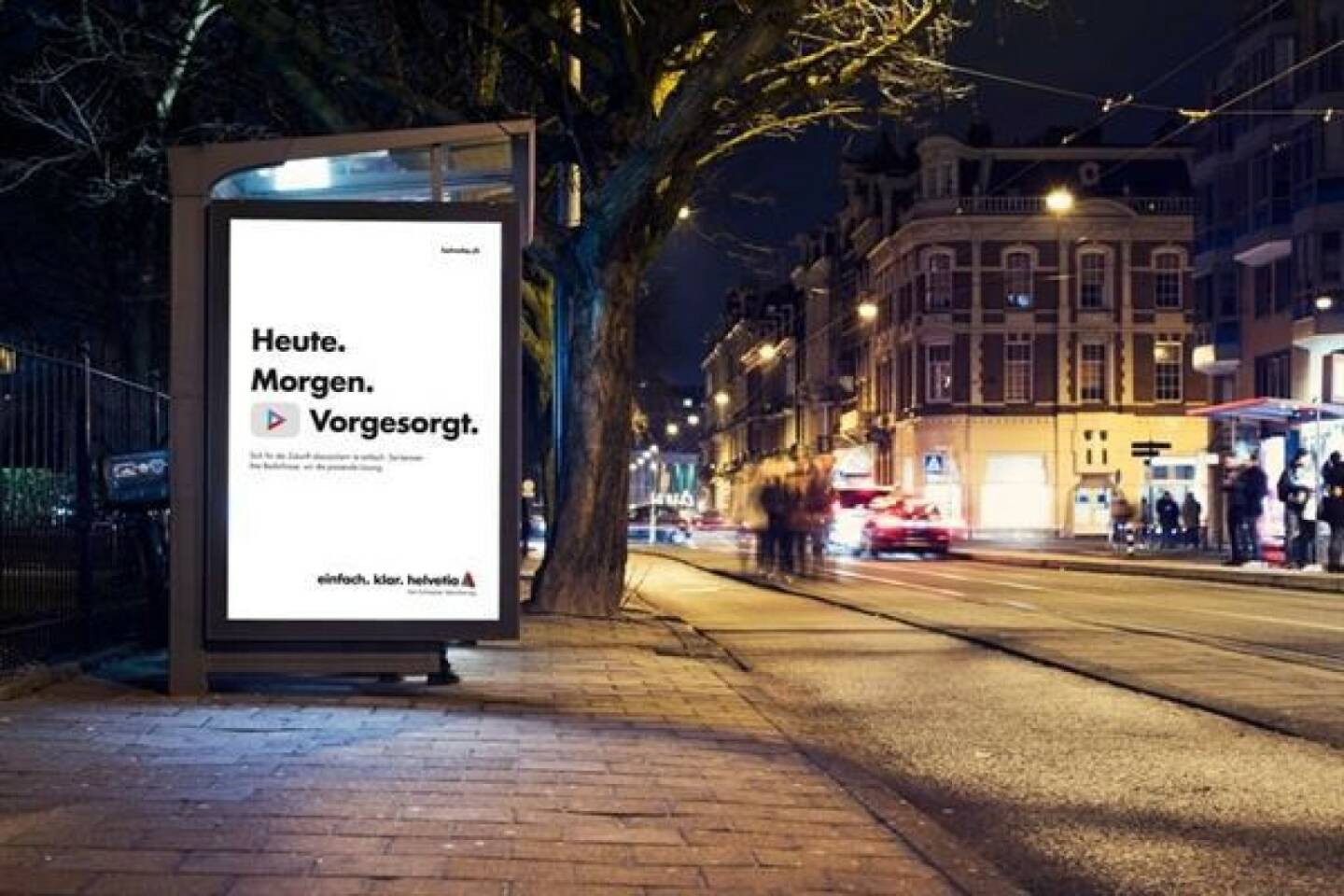 Am 1. Jänner 2018 startete Helvetia mit einem neuen Werbeauftritt in Österreich. Der neue Auftritt soll bewusst einfach wirken. Das Herzstück sind geschriebene Dreiklänge, schwarz auf weiß, die beim Publikum Bilder hervorrufen und ein klares Versprechen ausdrücken: Es geht auch einfacher. Bild: Helvetia