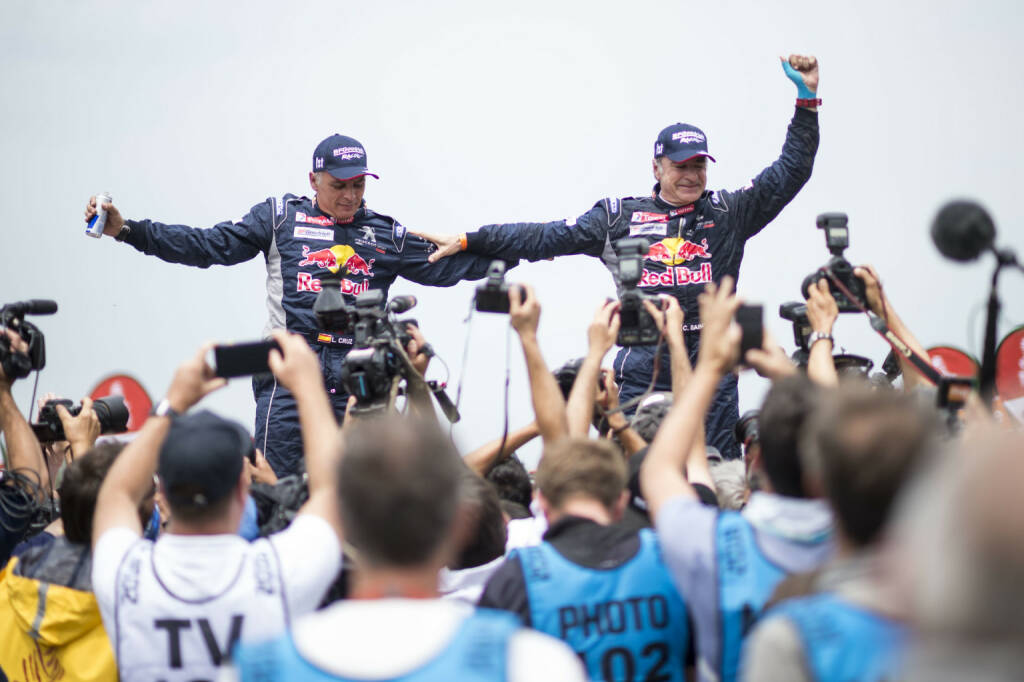 Peugot siegt bei Dakar-Rallye zum 3. Mal in Folge, Carlos Sainz (ESP) vom Team Peugeot Total; Fotocredit:Red Bull Content Pool/Marcelo Maragni, © Aussendung (22.01.2018) 