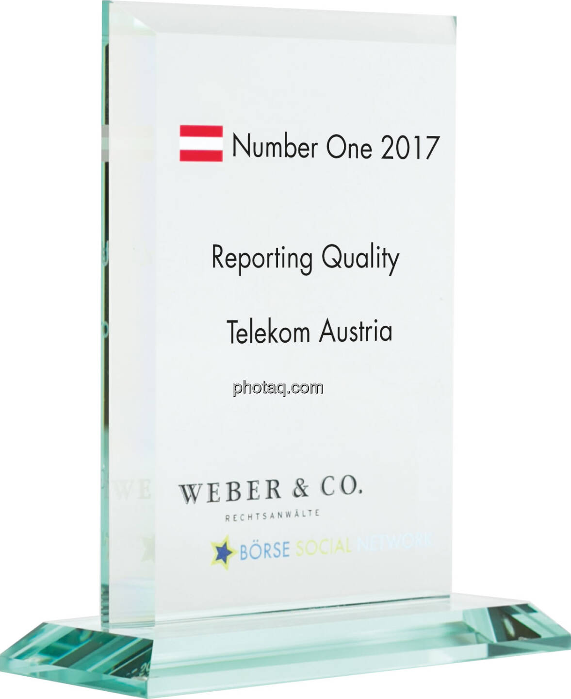 Number One Awards 2017 - Reporting Quality - Telekom Austria